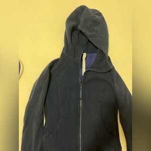 Lululemon Athletica Light Navy Scuba Jacket with Cobalt accenting